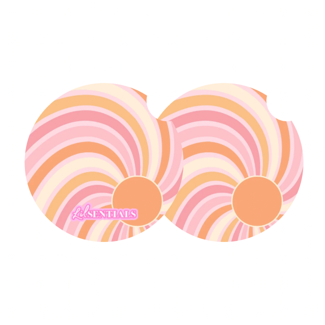 Car coaster: sun set (2pk)