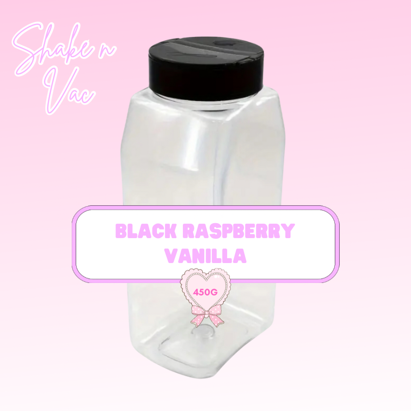 Black raspberry vanilla: 250g Shake n Vac