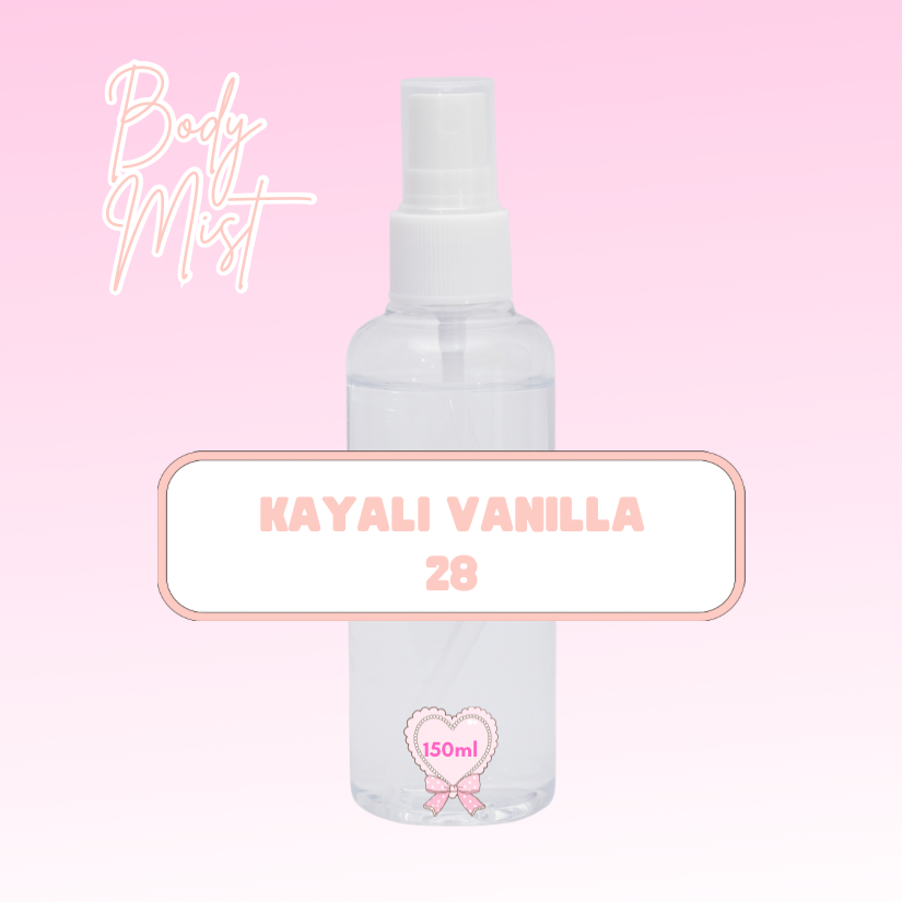 Kayali vanilla 28: 150ml Body mist