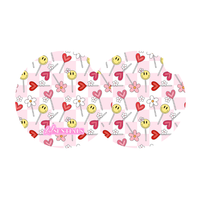 Car coaster: Flower pop (2pk)