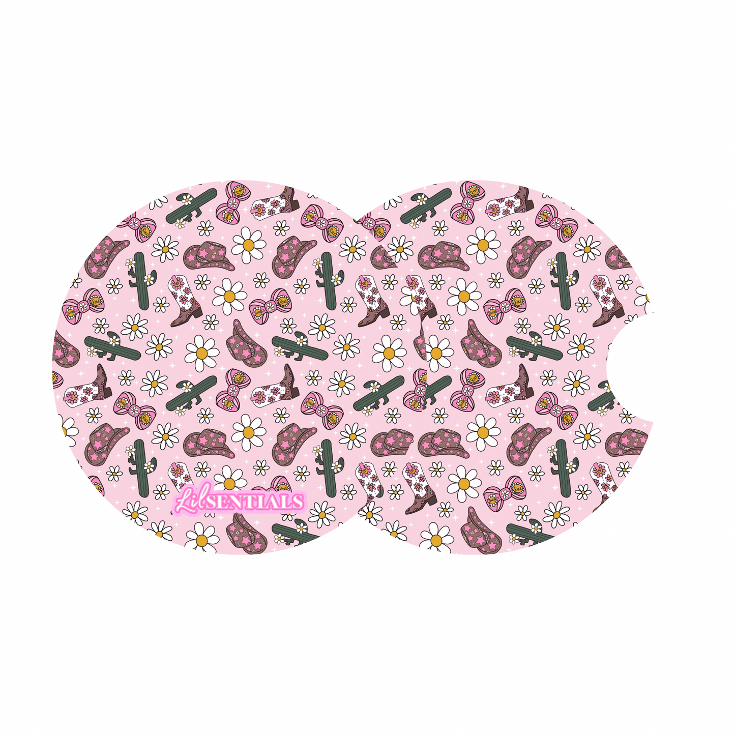 Car coaster: Boots & bows (2pk)