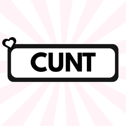 NAUGHTY/SWEAR Number plate keyring