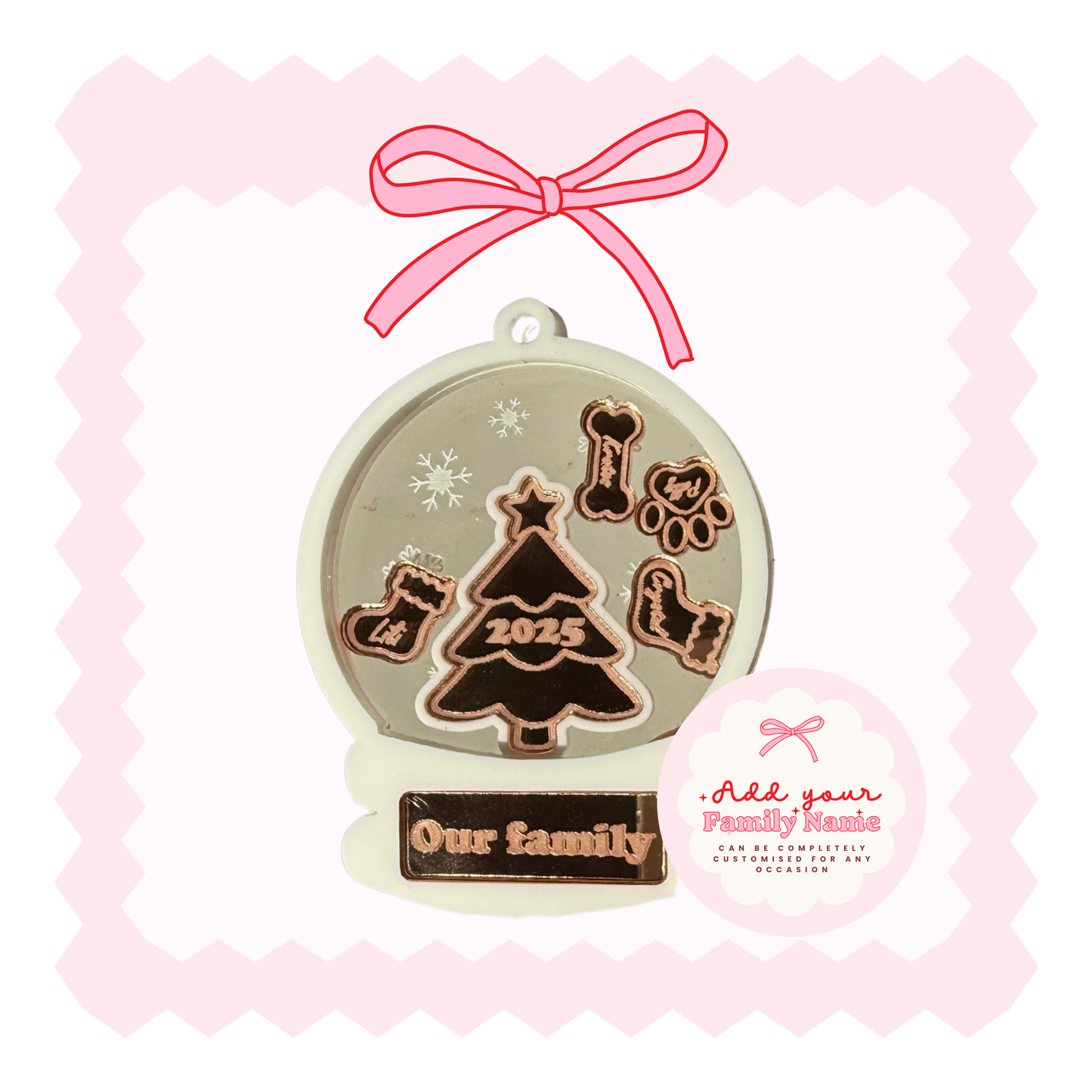 My Family: Personalised ornament