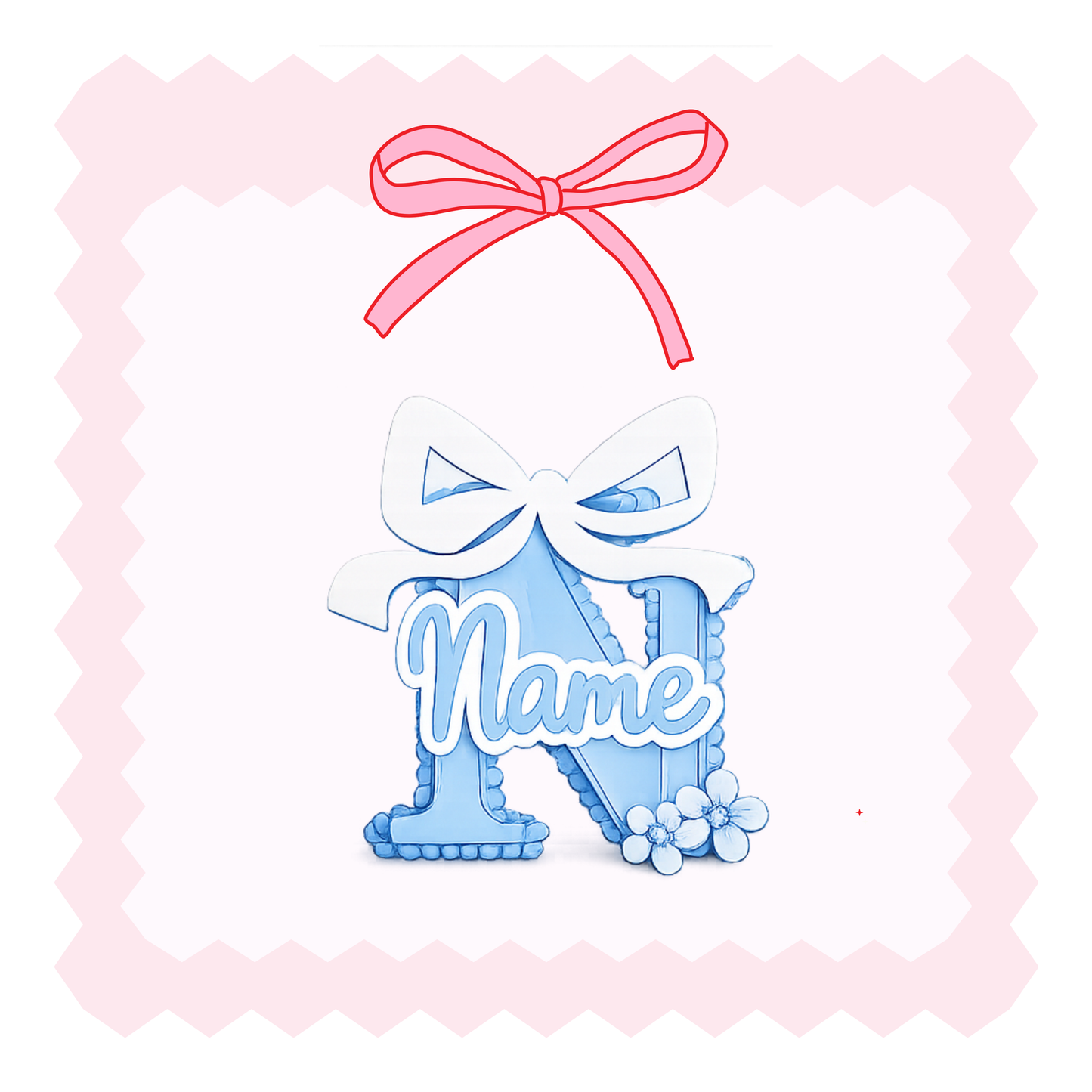 Blue w/Blue Mirror Door Plaque