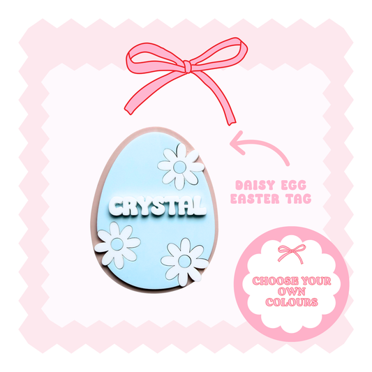 Daisy Egg Easter Tag