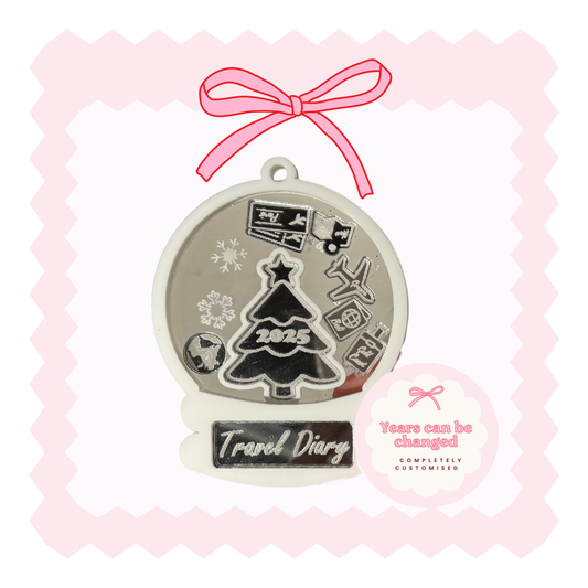 Travel diary: Personalised ornament