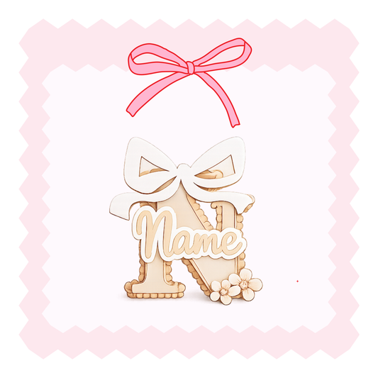 Beige w/Rose gold Mirror Door Plaque