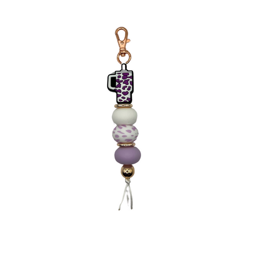 Purple stanley keychain