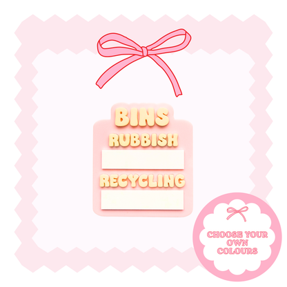 Bin Reminder Fridge Board