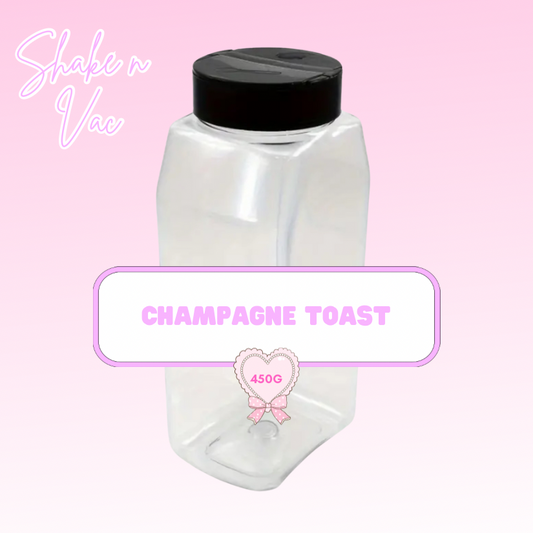 Champagne toast: 450g Shake n Vac