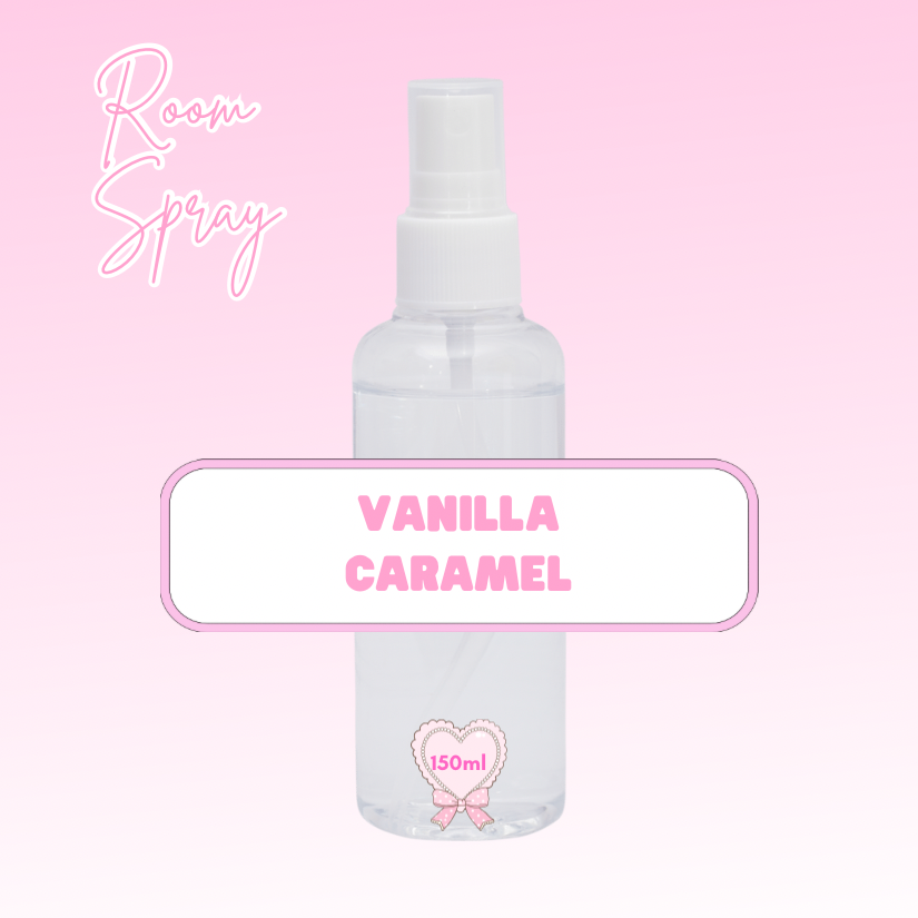 Vanilla caramel: 150ml Room Spray