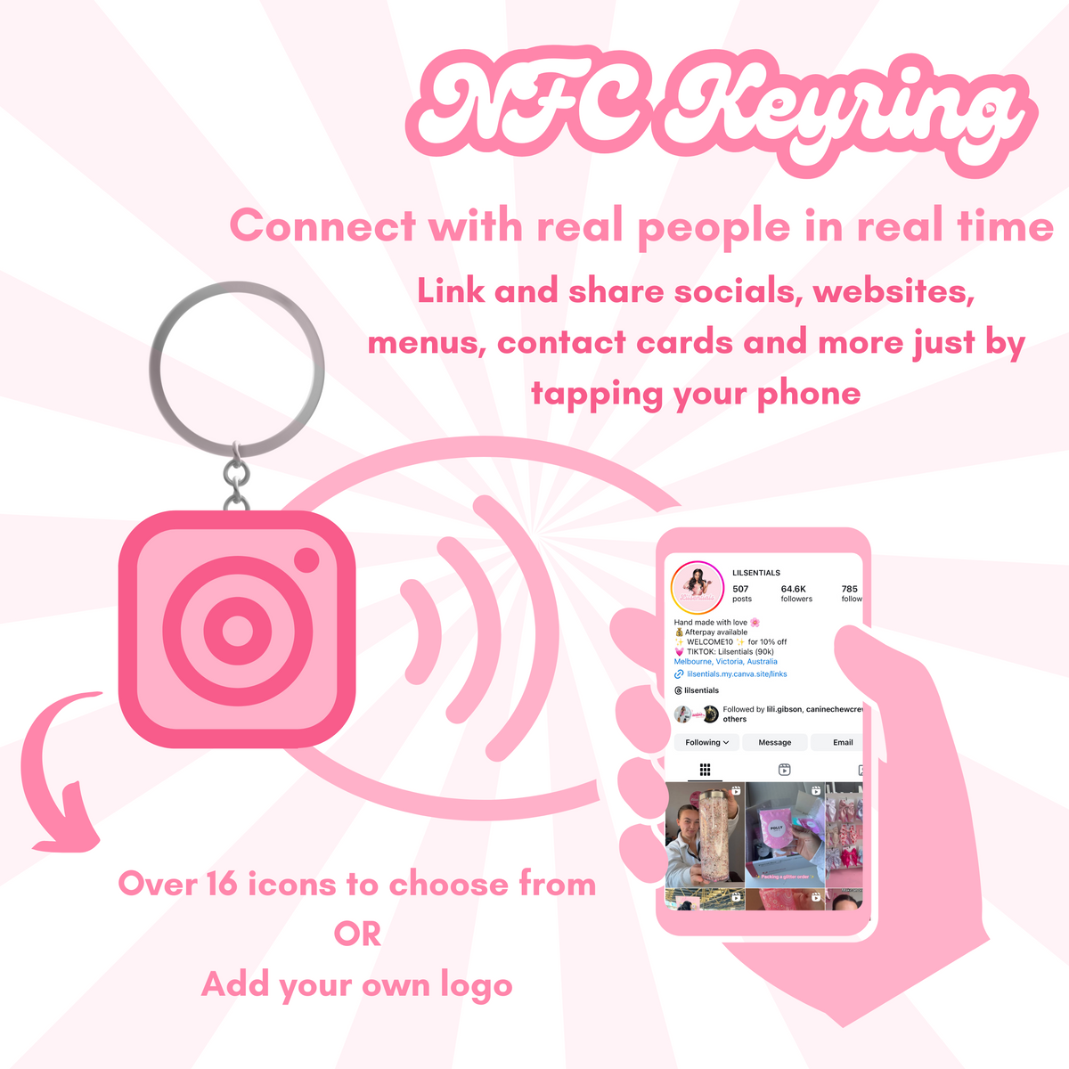 Nfc Authentication Key Rings NFC Keyring – LILSENTIALS